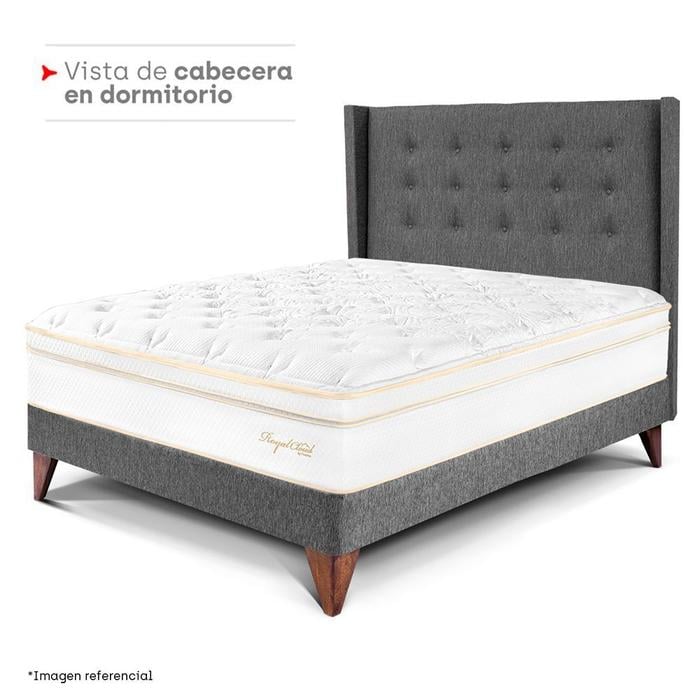 CABECERA PARAÍSO GOLD QUEEN GRIS - 4