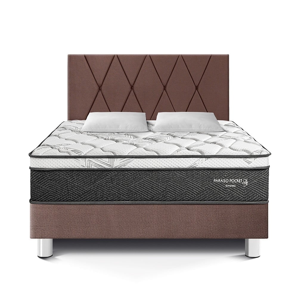 DORMITORIO AMERICANO PARAÍSO PARAÍSO POCKET STAR QUEEN POCKET STAR + CABECERA LOFT CHOCOLATE - 3