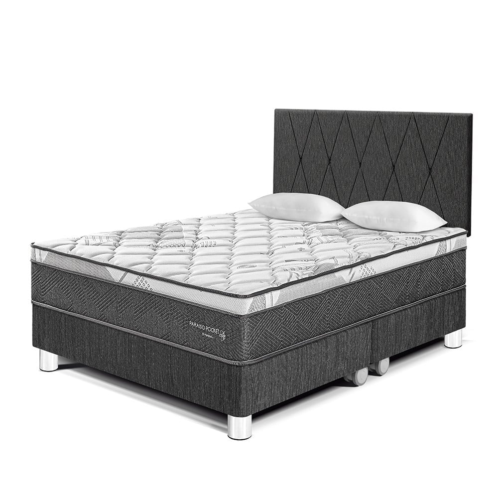 DORMITORIO PARAÍSO PARAÍSO POCKET STAR KING POCKET STAR + CABECERA LOFT CHARCOAL - 1