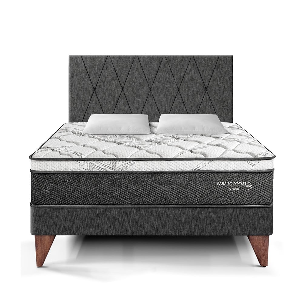 DORMITORIO EUROPEO PARAÍSO PARAÍSO POCKET STAR KING POCKET STAR + CABECERA LOFT CHARCOAL - 3