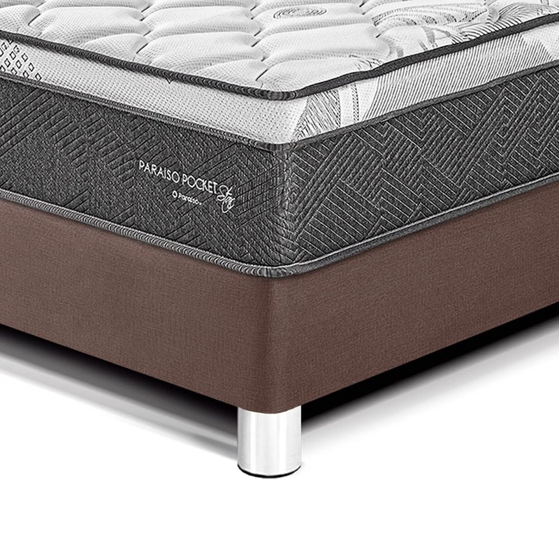 DORMITORIO AMERICANO PARAÍSO POCKET STAR 2 PLAZAS + CABECERA LOFT CHOCOLATE - 2