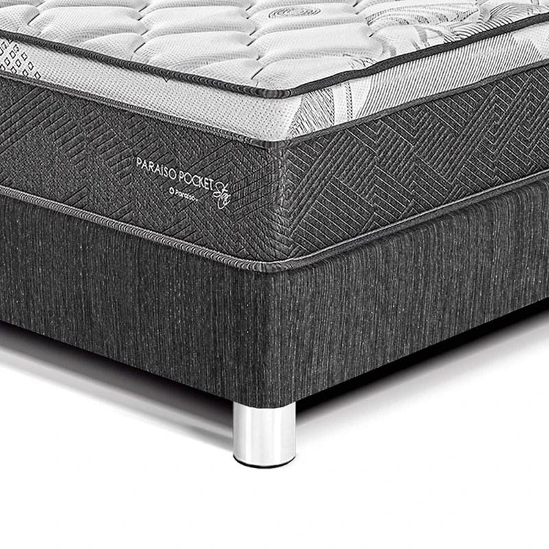 DORMITORIO AMERICANO PARAÍSO POCKET STAR 2 PLAZAS + CABECERA LOFT CHARCOAL - 4
