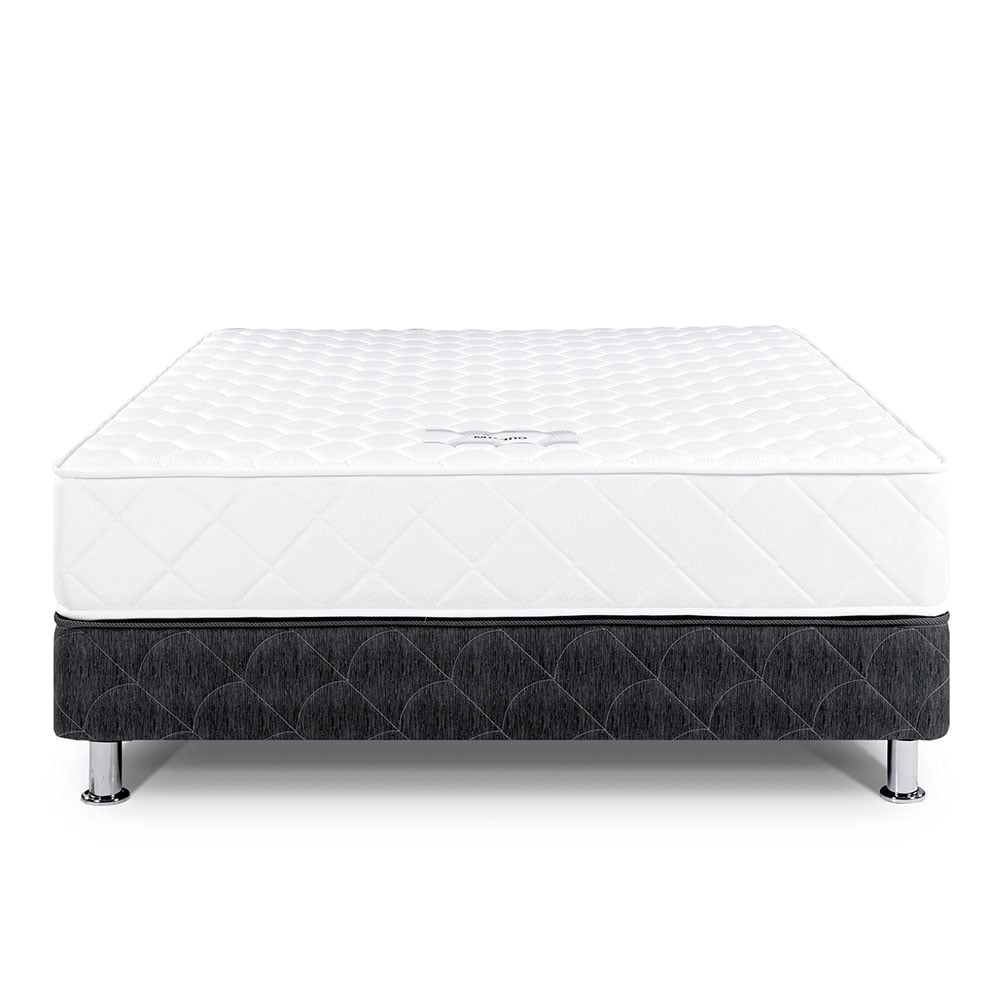 CAMA AMERICANA PARAÍSO MILANO 1.5 PLAZAS NEGRO + SOFÁ CAMA NEGRO + ALMOHADA + PROTECTOR - 3