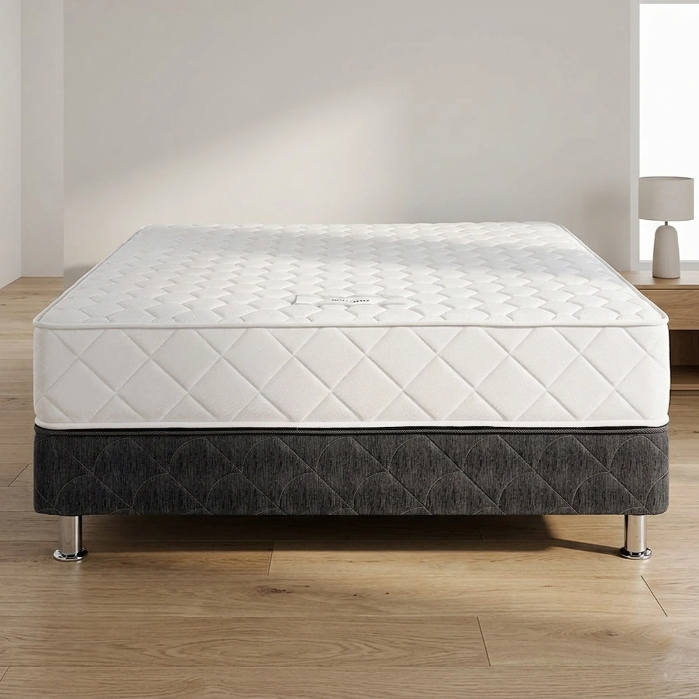CAMA AMERICANA PARAÍSO MILANO 2 PLAZAS NEGRO + SOFÁ CAMA NEGRO + ALMOHADA + PROTECTOR - 1