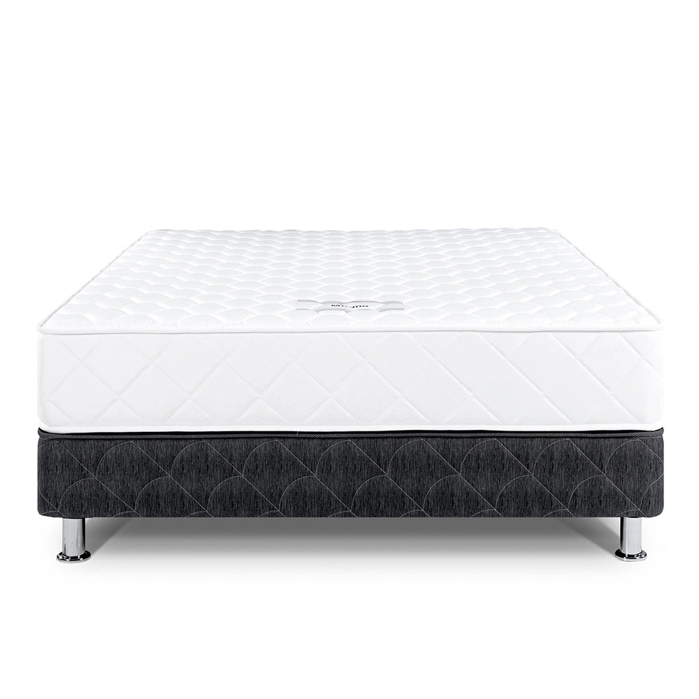 CAMA AMERICANA PARAÍSO MILANO 2 PLAZAS NEGRO + SOFÁ CAMA NEGRO + ALMOHADA + PROTECTOR - 4
