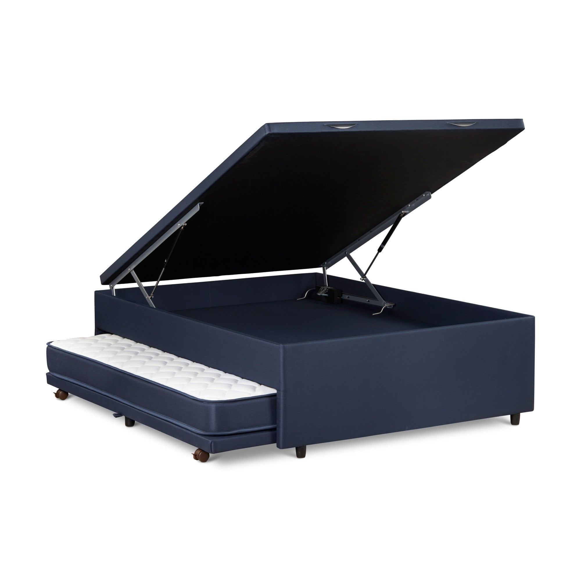 BASE BED BOXET UPLINE AZUL 2 PLAZAS - 1