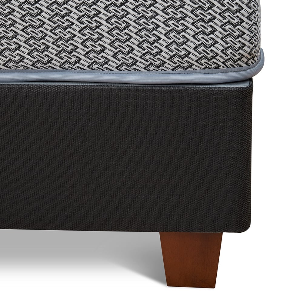 CAMA AMERICANA DRIMER POCKET NOVO 2 PLAZAS GRIS OSCURO - 3