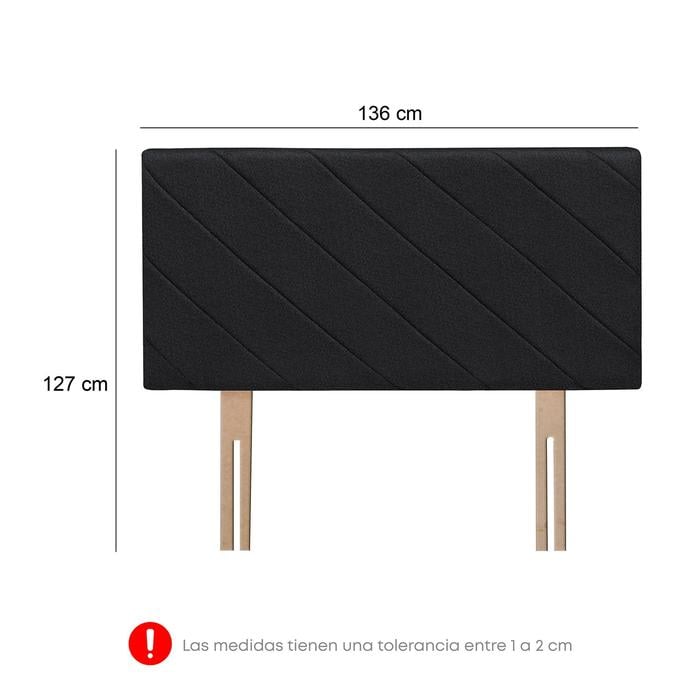 DORMITORIO AMERICANO CON CAJONES FORLI POLARIS 2 PLAZAS GRIS + CÓMODA - 5