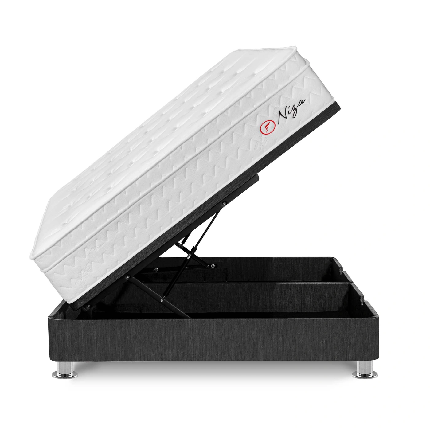 CAMA BOXET FORLI NIZA 2 PLAZAS GRIS - 1