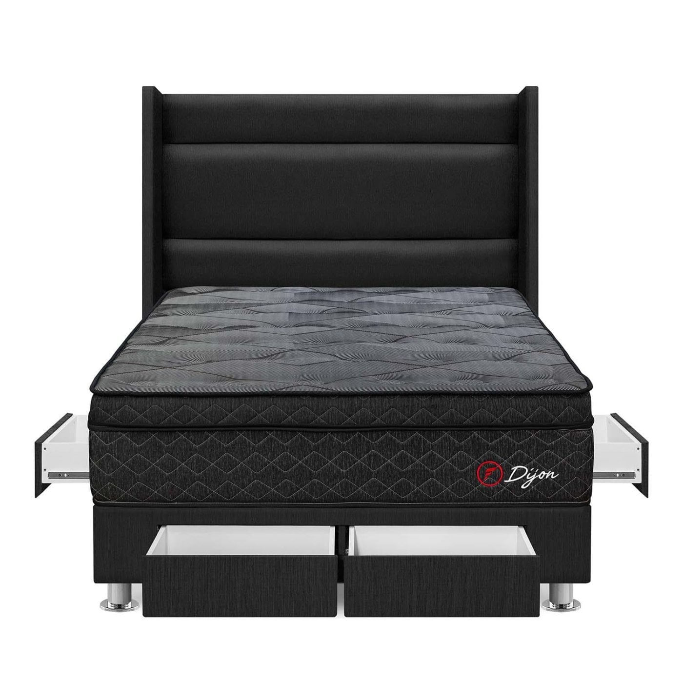 DORMITORIO AMERICANO FORLI DIJON QUEEN CON CAJONES - 1