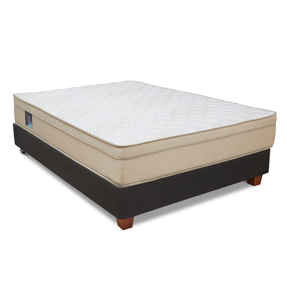CAMA AMERICANA DRIMER SUPER NOVA 2 PLAZAS GRIS OSCURO - 1