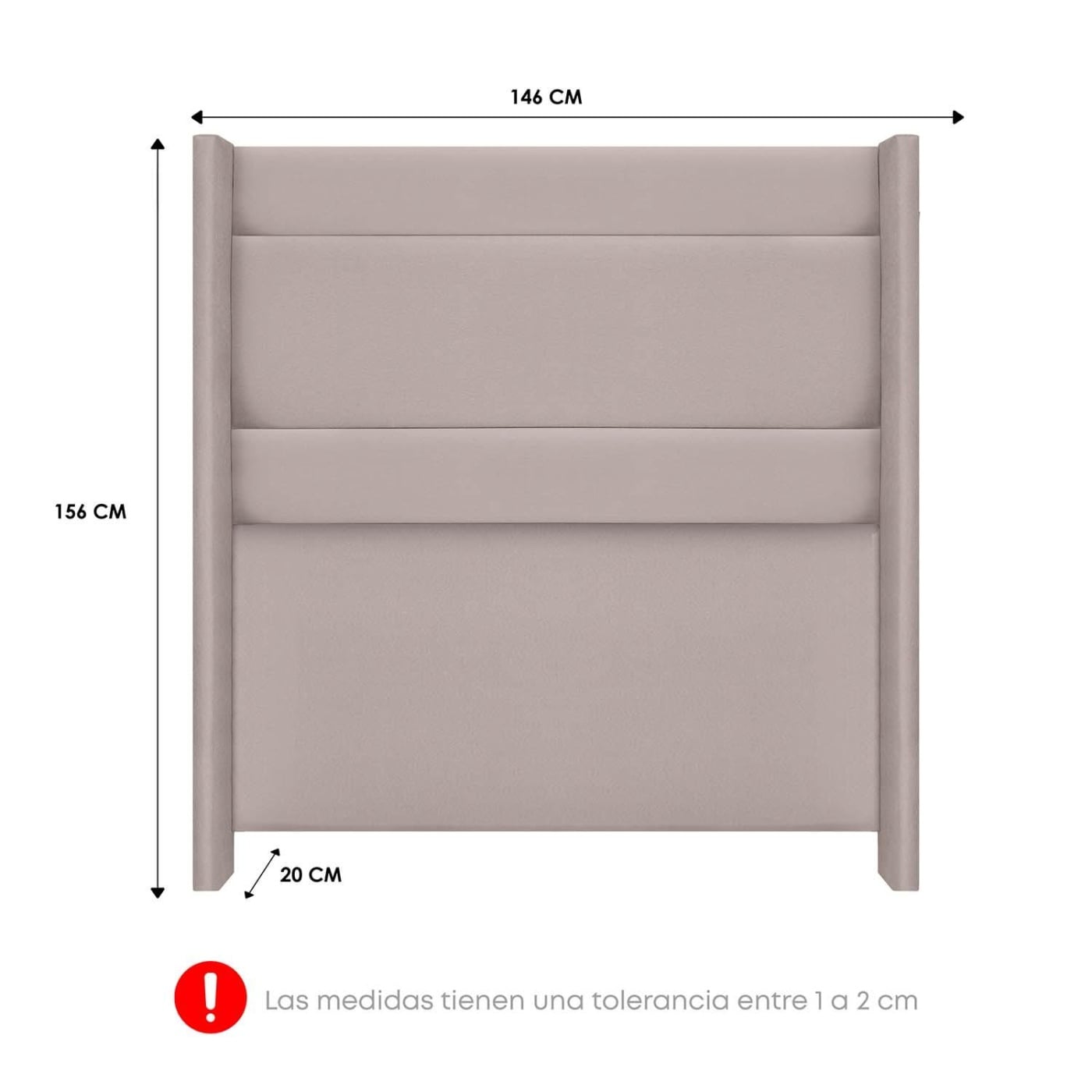 DORMITORIO AMERICANO FORLI DIJON 2 PLAZAS CON CAJONES BEIGE - 6