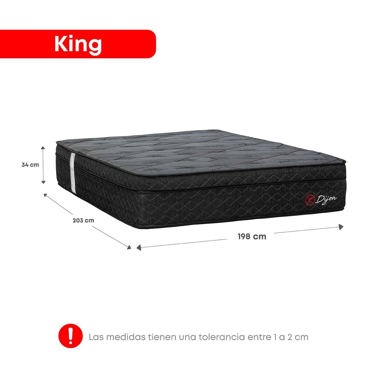 DORMITORIO AMERICANO FORLI DIJON KING CON CAJONES BEIGE - 5
