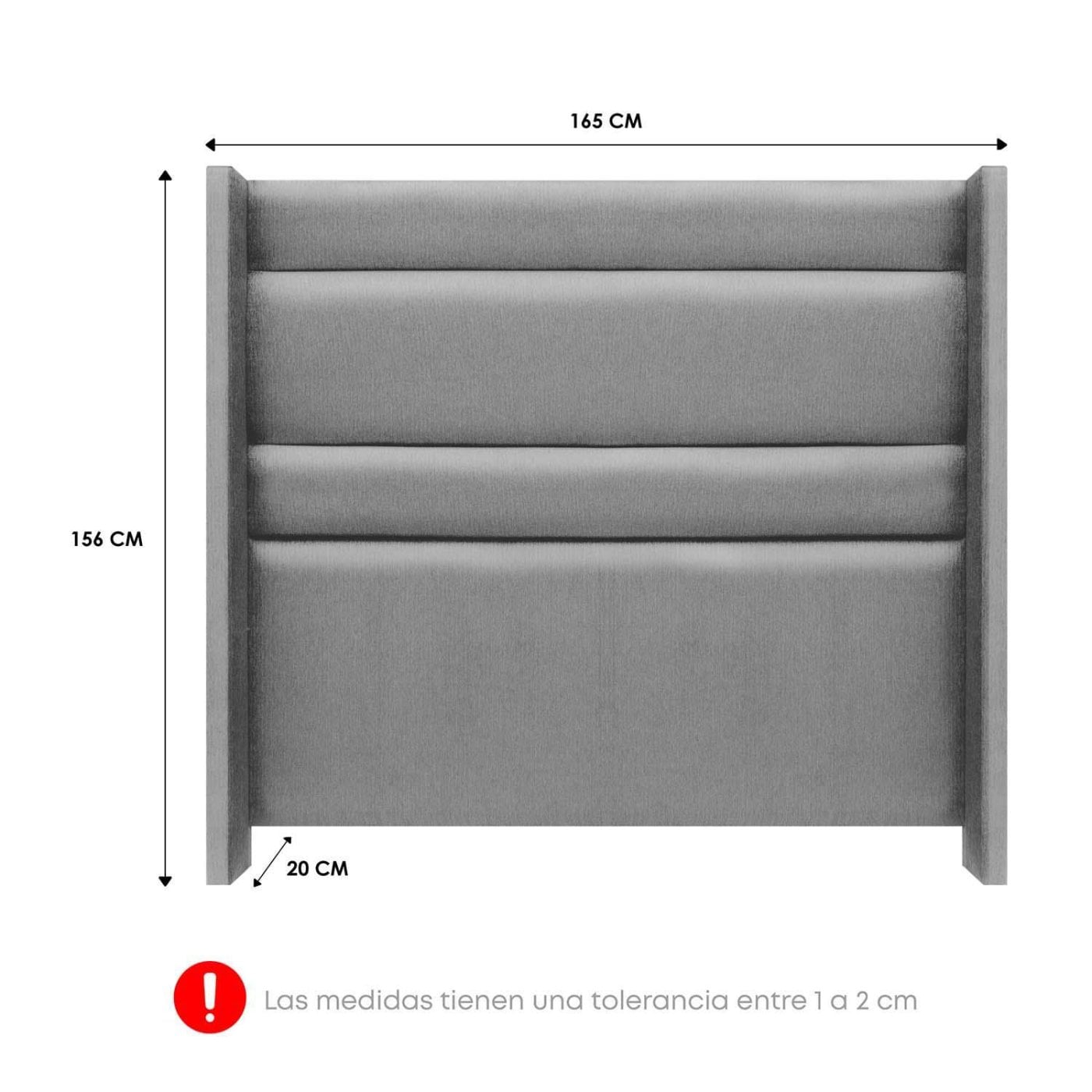 DORMITORIO AMERICANO FORLI DIJON QUEEN CON CAJONES PLATA - 6