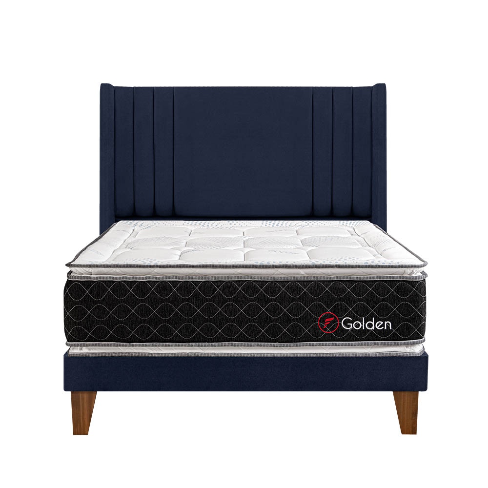 DORMITORIO EUROPEO FORLI GOLDEN QUEEN DE LUXE AZUL - 1