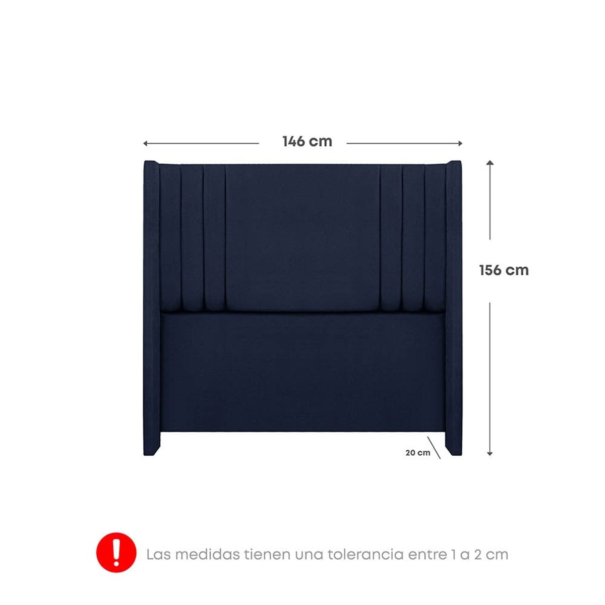 DORMITORIO EUROPEO FORLI PLATINIUM 2 PLAZAS DE LUXE AZUL - 7