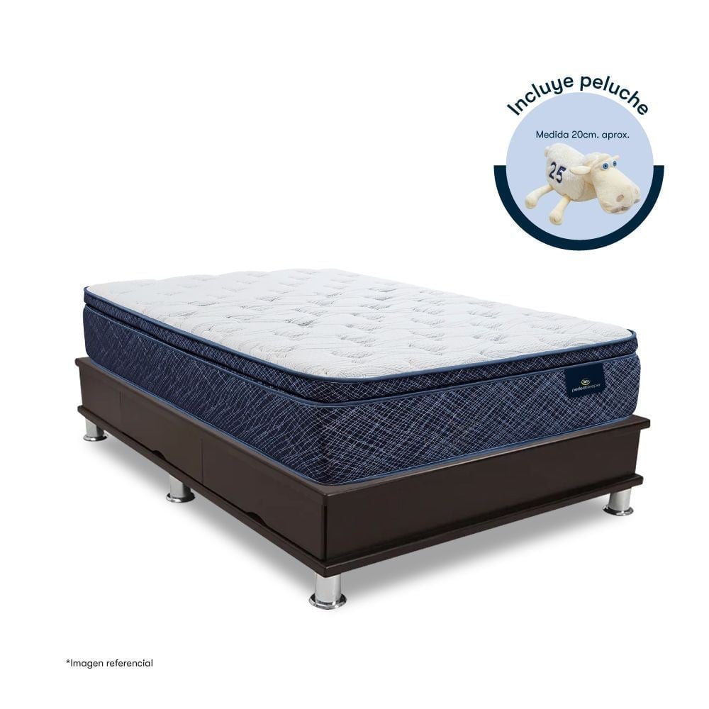 CAMA CAJONES SERTA KENYA QUEEN MARRÓN - 1