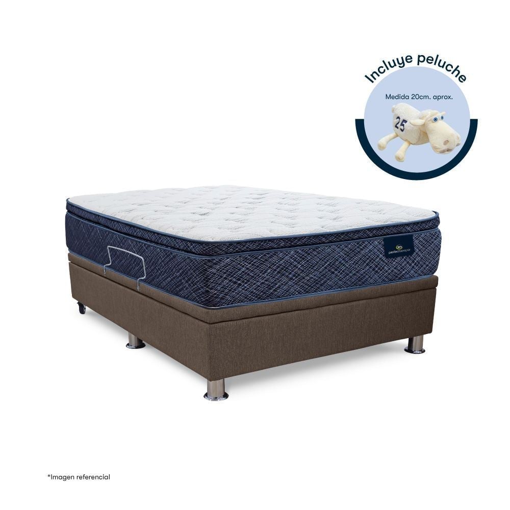 CAMA BOXET SERTA KENYA QUEEN MARRÓN - 1