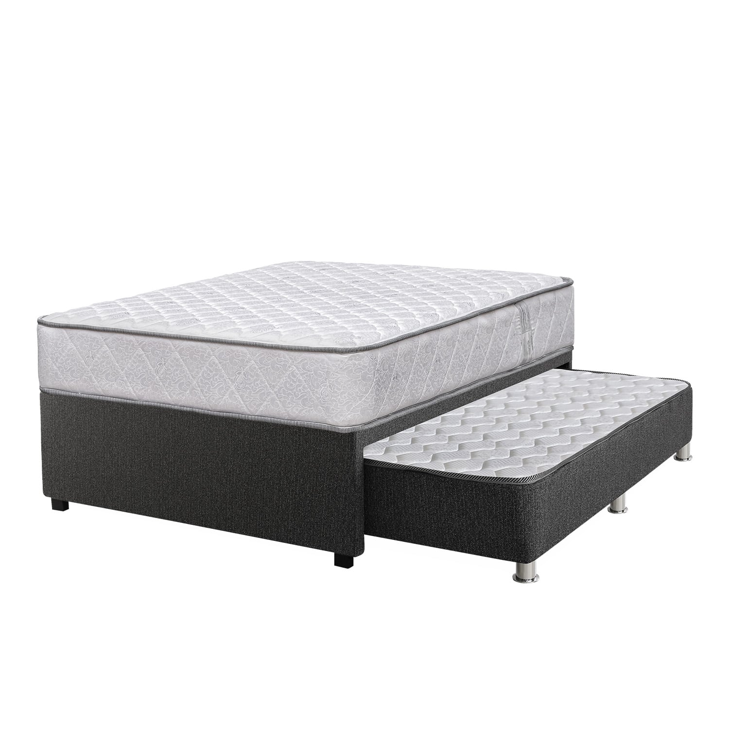 CAMA DIVÁN RIZZOLI PALERMO 1.5 PLAZAS GRIS - 1
