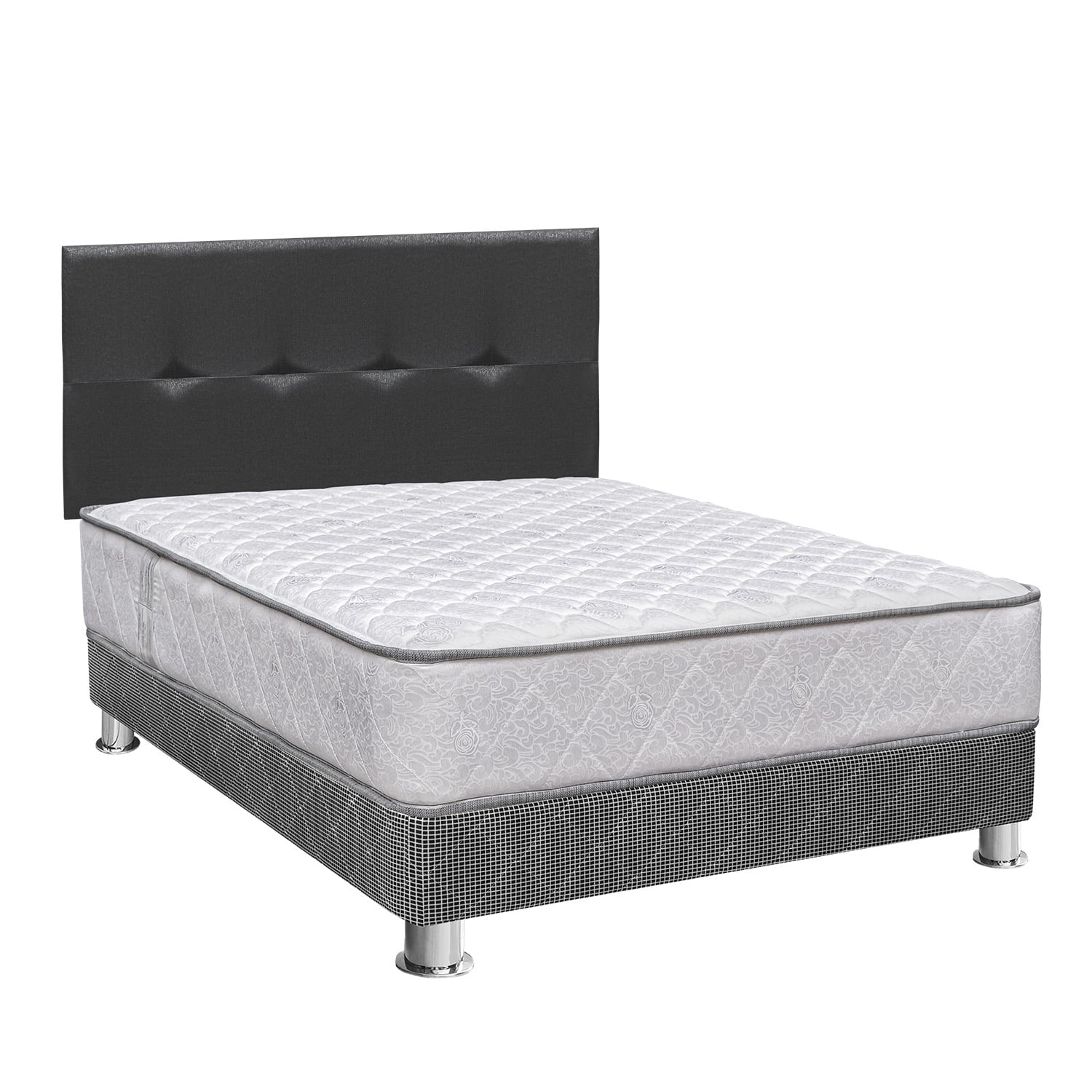 DORMITORIO RIZZOLI PALERMO 2 PLAZAS GRIS + SOFÁ CAMA - 2