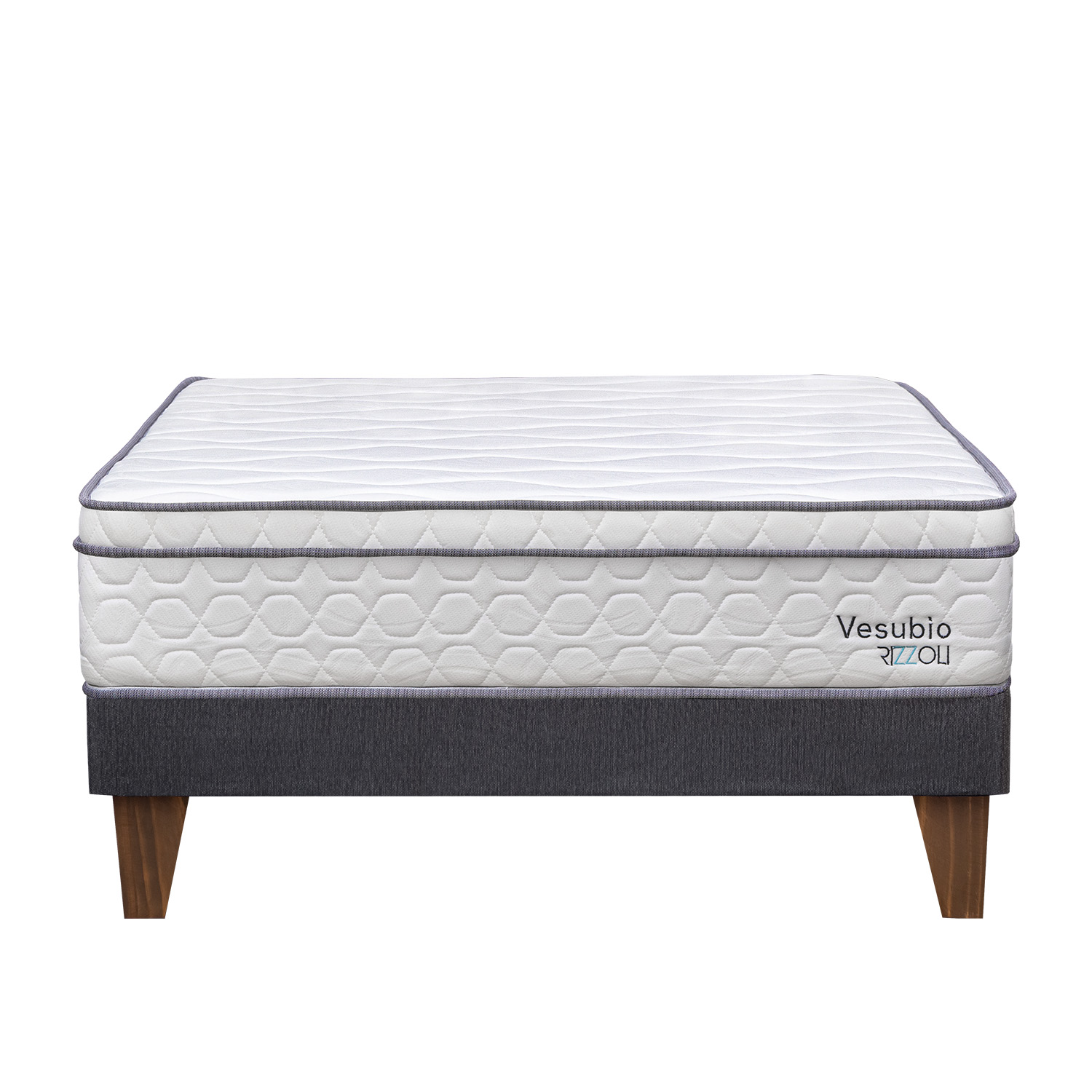 CAMA EUROPEA RIZZOLI VESUBIO QUEEN GRIS - 1