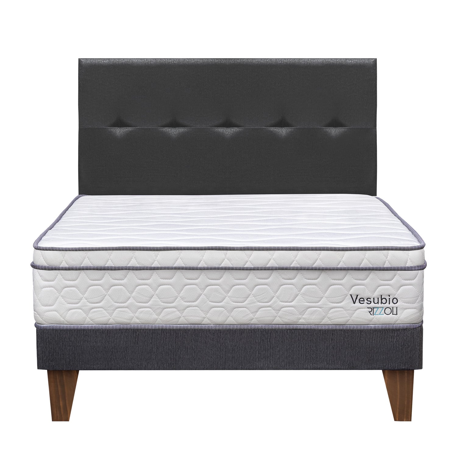 DORMITORIO EUROPEO RIZZOLI VESUBIO QUEEN GRIS - 1