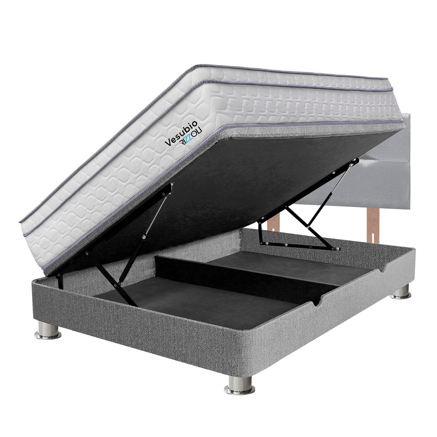 DORMITORIO BOXET RIZZOLI VESUBIO 1.5 PLAZAS PLATA - 1