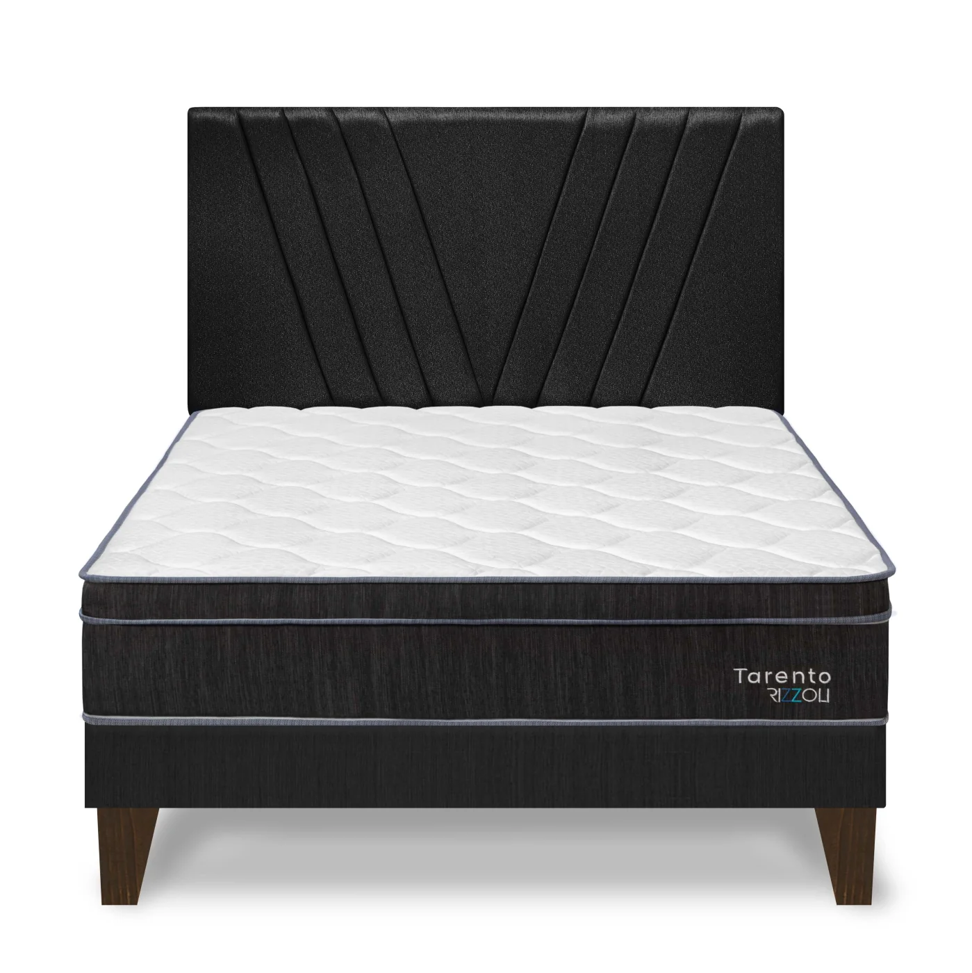 DORMITORIO EUROPEO RIZZOLI TARENTO QUEEN PLAZAS GRIS - 1