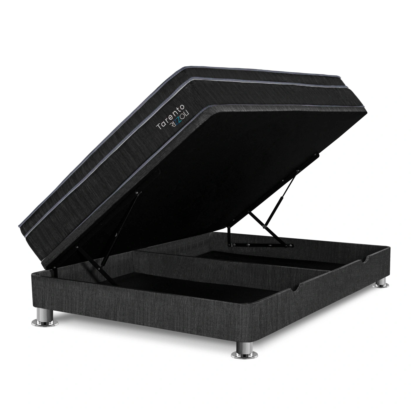 CAMA BOXET RIZZOLI TARENTO 1.5 PLAZAS GRIS - 2