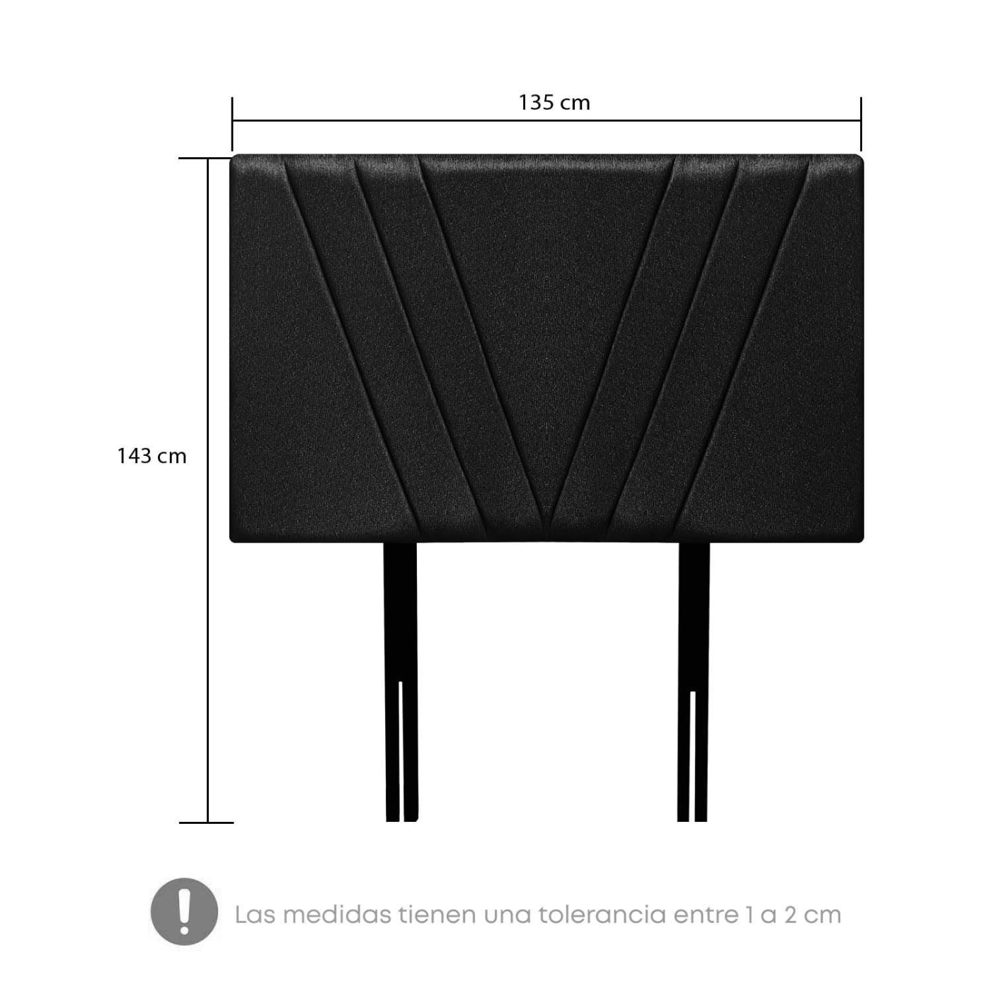 DORMITORIO RIZZOLI TARENTO 2 PLAZAS CON CAJONES GRIS + VELADORES - 8