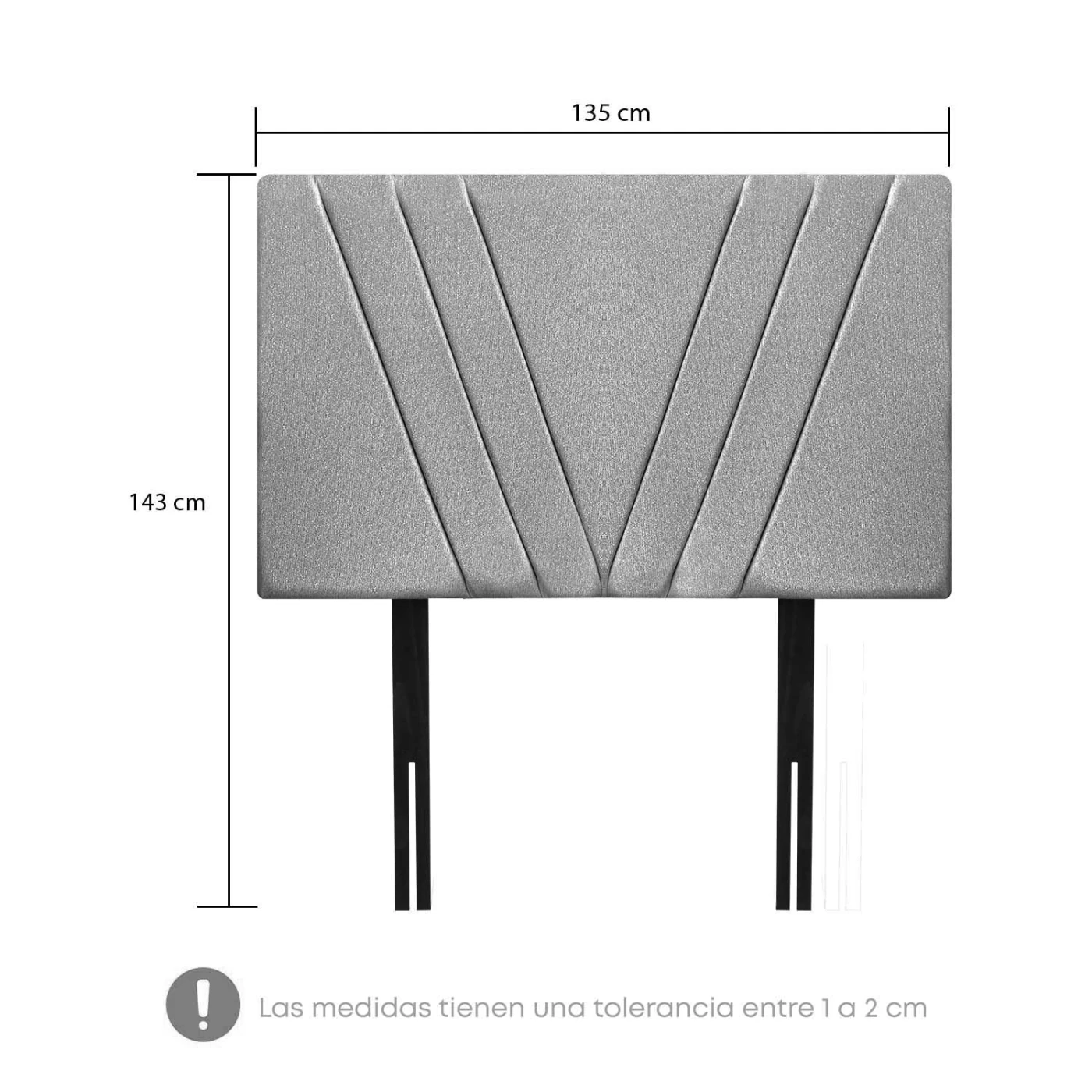 DORMITORIO AMERICANO CON CAJONES RIZZOLI TARENTO 2 PLAZAS PLATA + VELADORES - 8