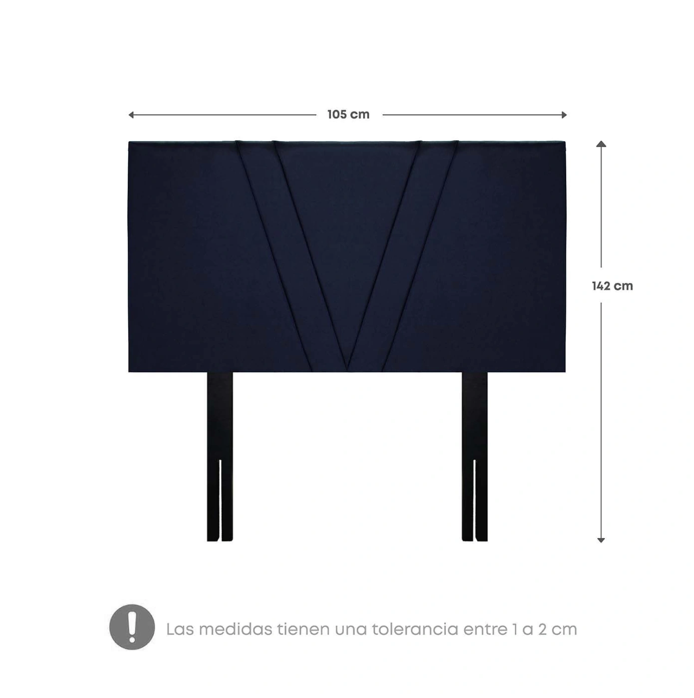 DORMITORIO EUROPEO RIZZOLI NAPOLES 1.5 PLAZAS AZUL - 8