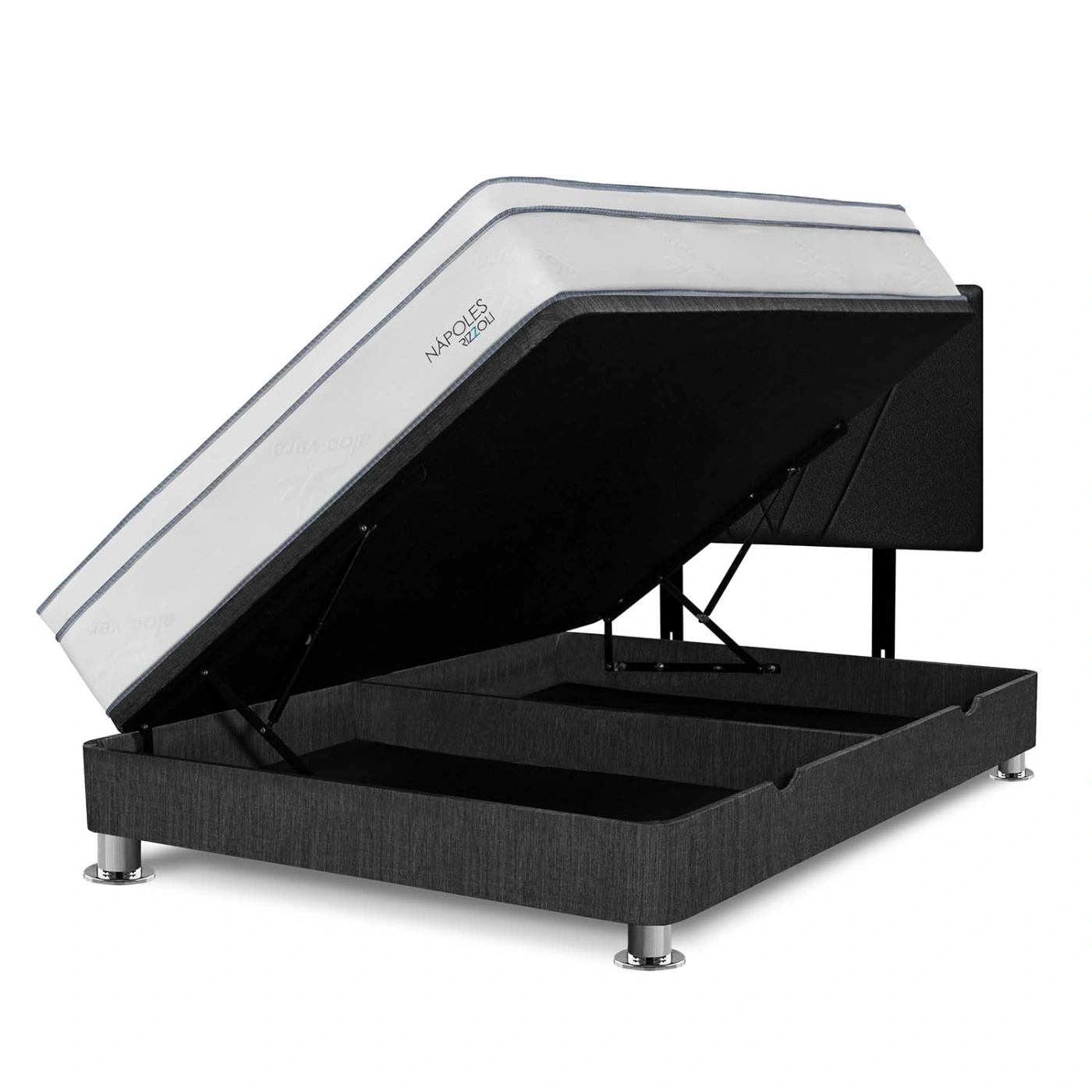DORMITORIO BOXET RIZZOLI NAPOLES 1.5 PLAZAS GRIS - 2