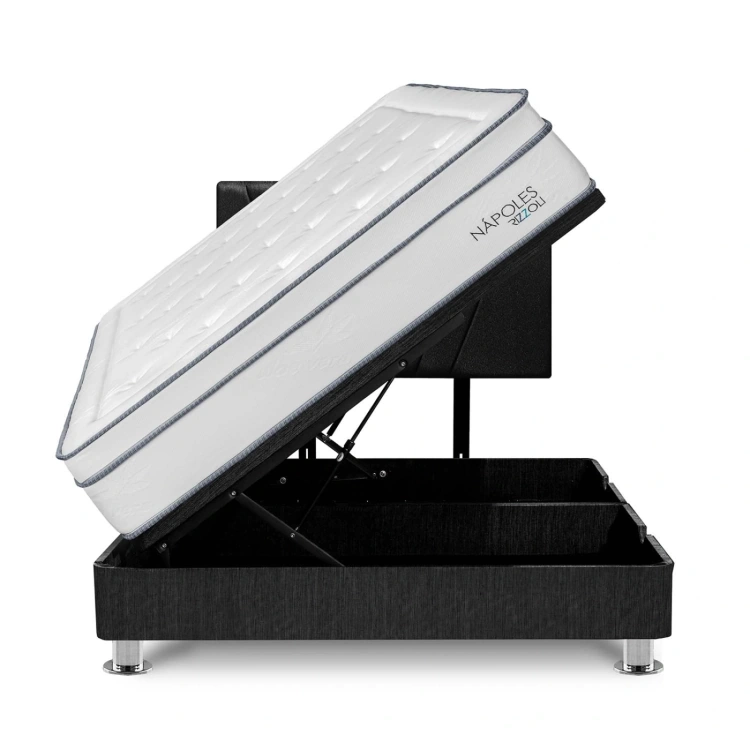 DORMITORIO BOXET RIZZOLI NAPOLES 2 PLAZAS GRIS - 2