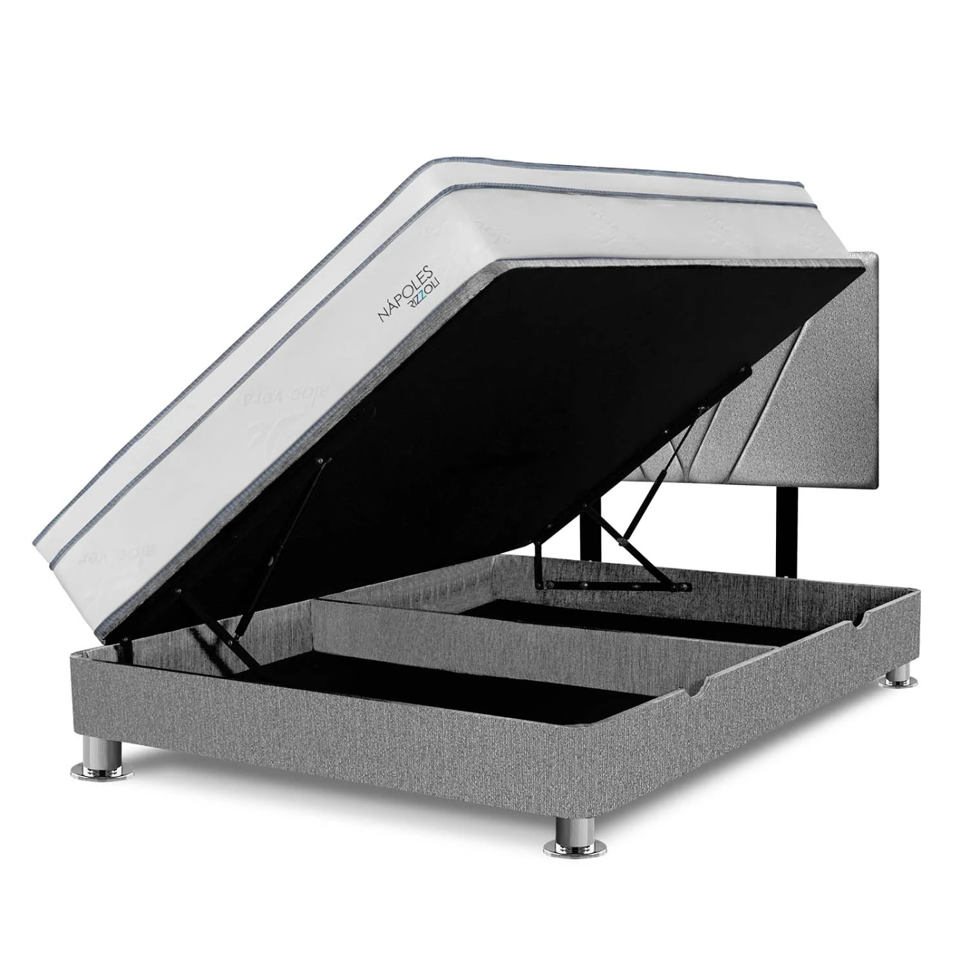 DORMITORIO BOXET RIZZOLI NAPOLES 1.5 PLAZAS PLATA - 2