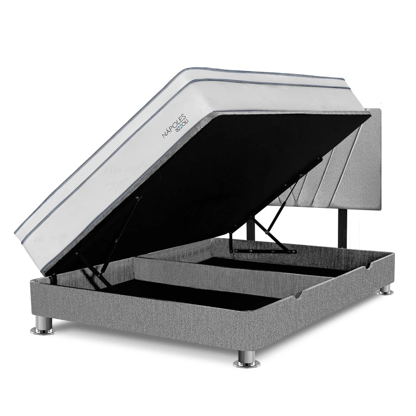 DORMITORIO BOXET RIZZOLI NAPOLES 2 PLAZAS PLATA - 2
