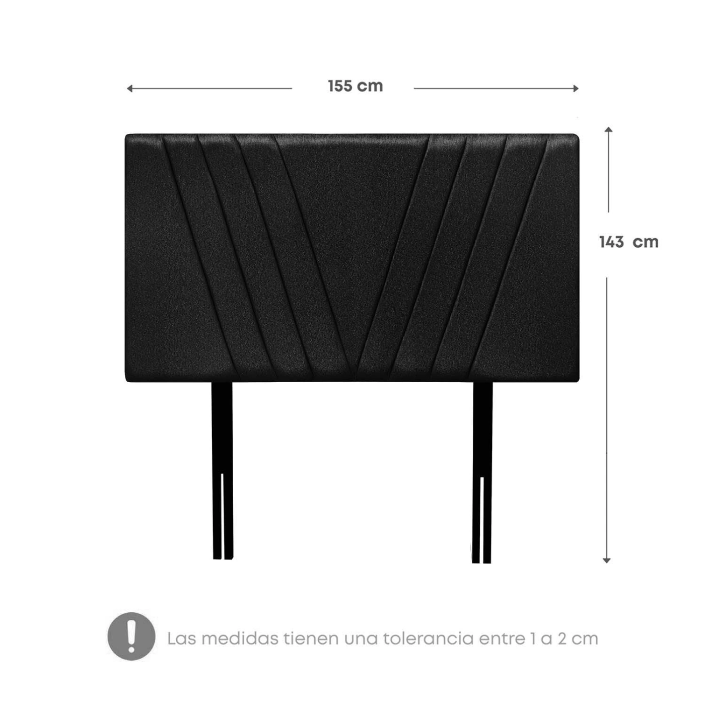 DORMITORIO RIZZOLI NAPOLES QUEEN CON CAJONES GRIS - 8