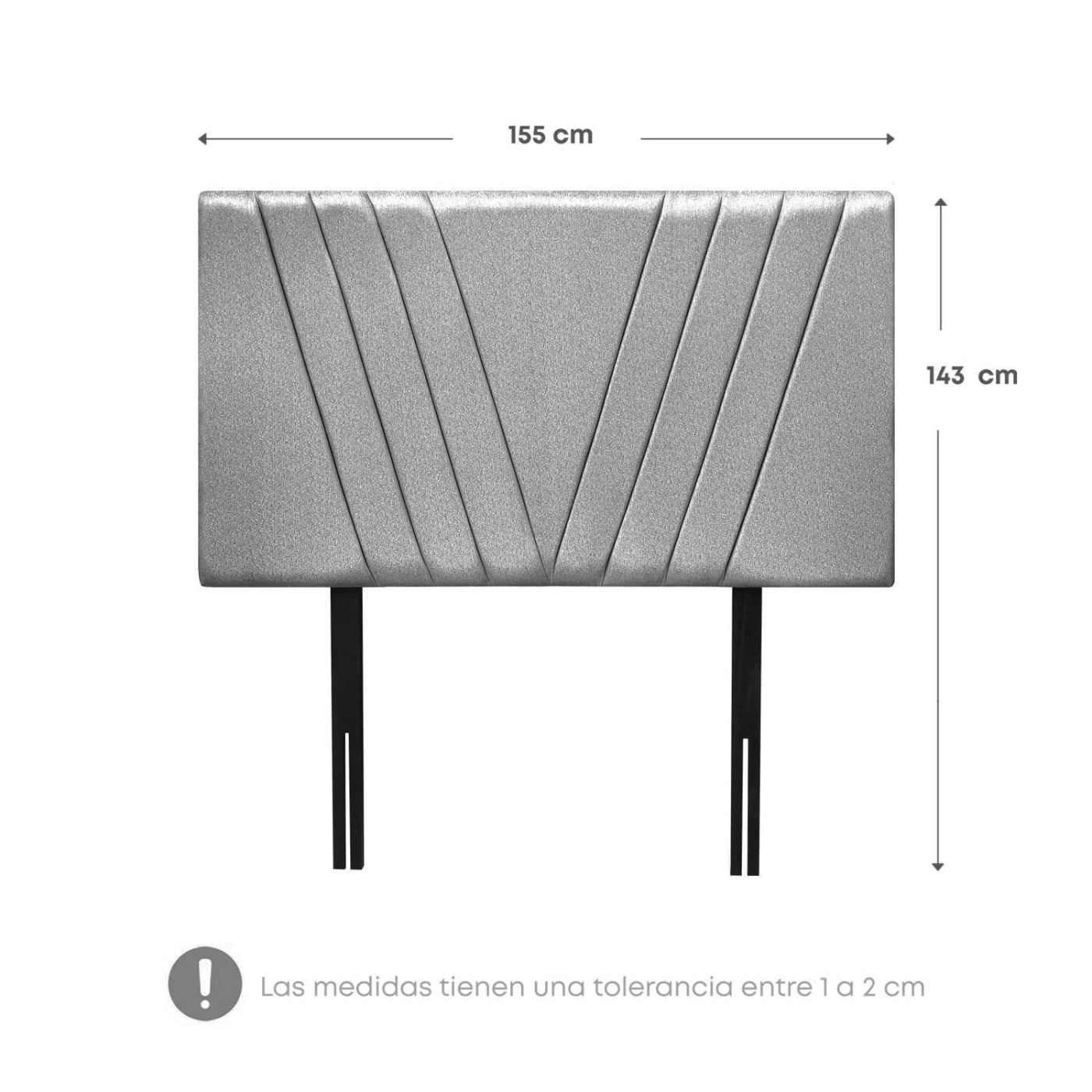 DORMITORIO AMERICANO RIZZOLI NAPOLES QUEEN CON CAJONES PLATA + VELADOR - 9
