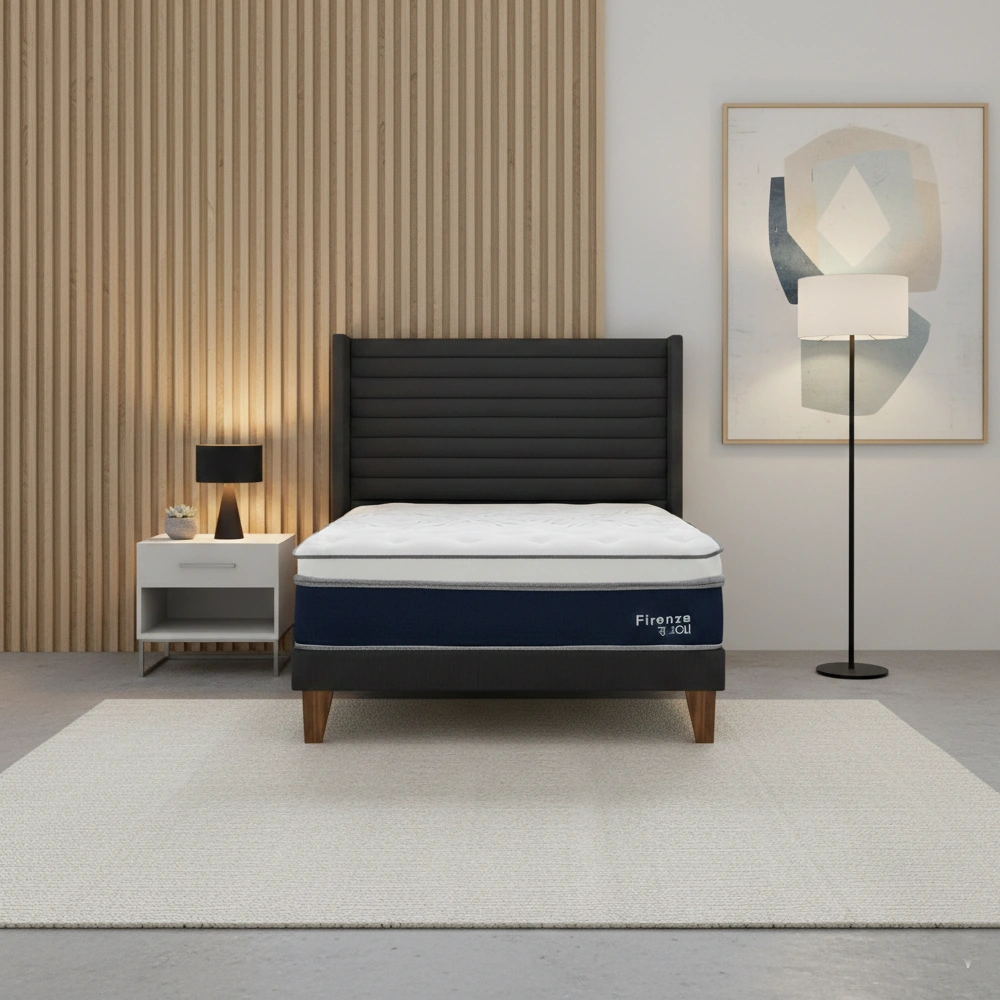 DORMITORIO EUROPEO RIZZOLI FIRENZE QUEEN GRIS - 1