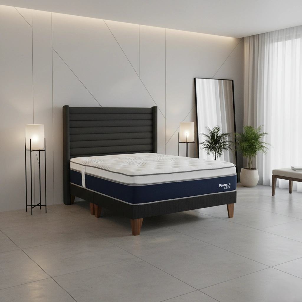 DORMITORIO EUROPEO RIZZOLI FIRENZE KING GRIS - 1