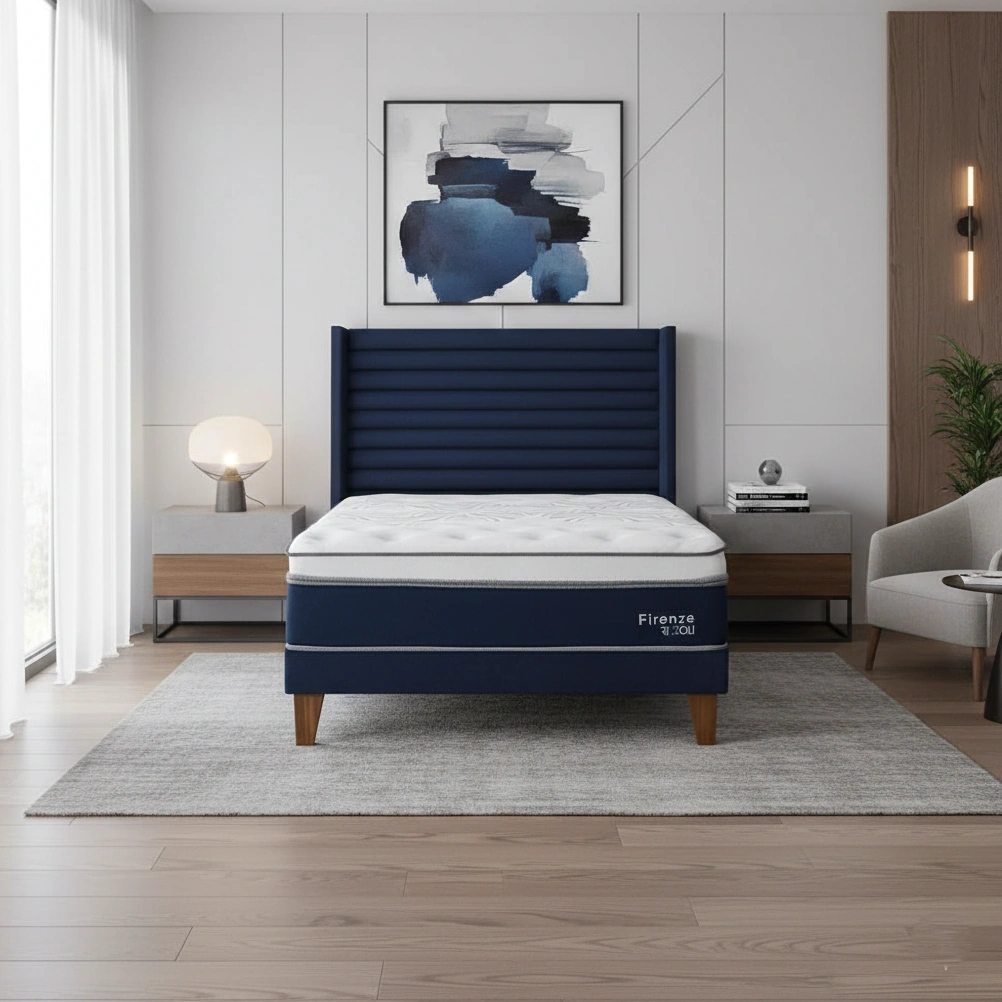 DORMITORIO EUROPEO RIZZOLI FIRENZE QUEEN AZUL - 1