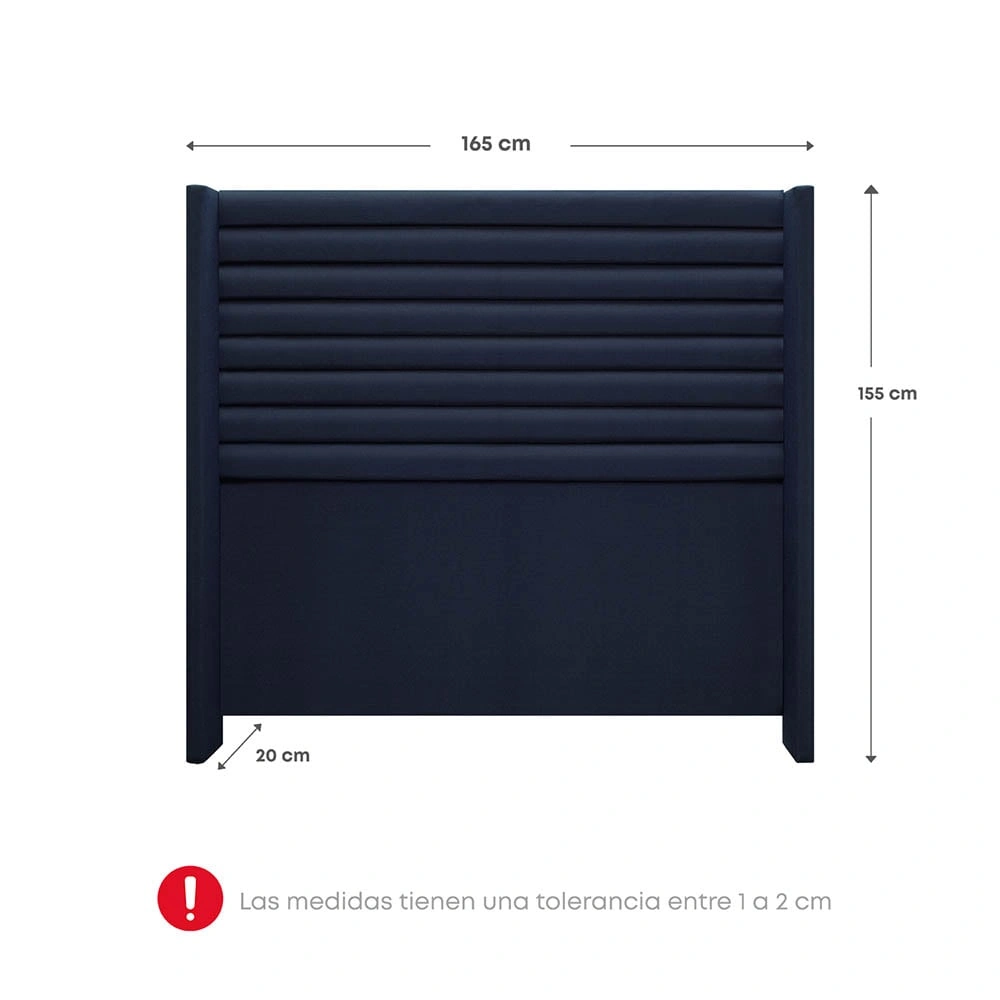 DORMITORIO EUROPEO RIZZOLI FIRENZE QUEEN AZUL - 7