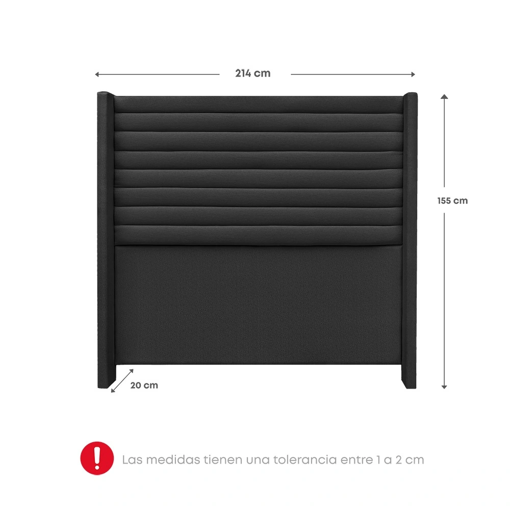 DORMITORIO RIZZOLI FIRENZE KING CON CAJONES GRIS - 7