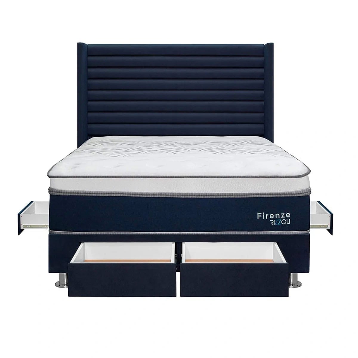 DORMITORIO AMERICANO RIZZOLI FIRENZE 2 PLAZAS CON CAJONES AZUL - 2