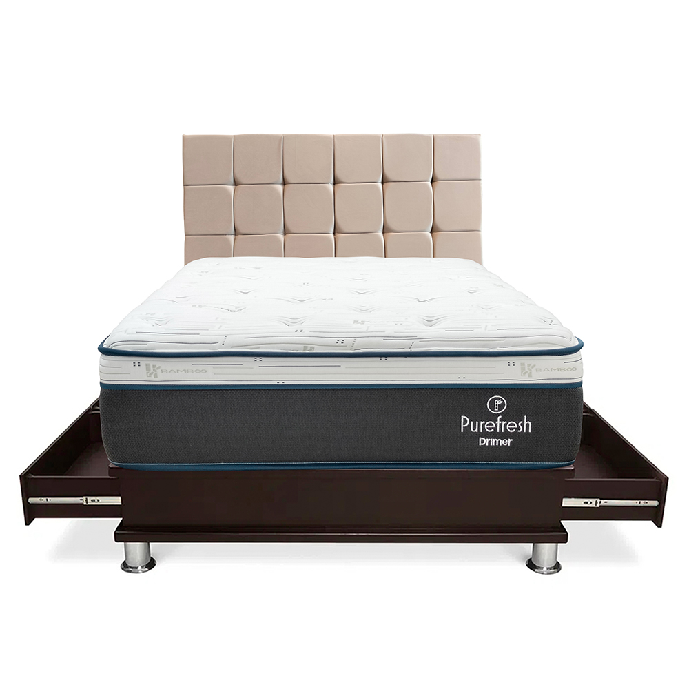 DORMITORIO DRIMER CUADROS PURE FRESH 2 PLAZAS CON CAJONES - 2