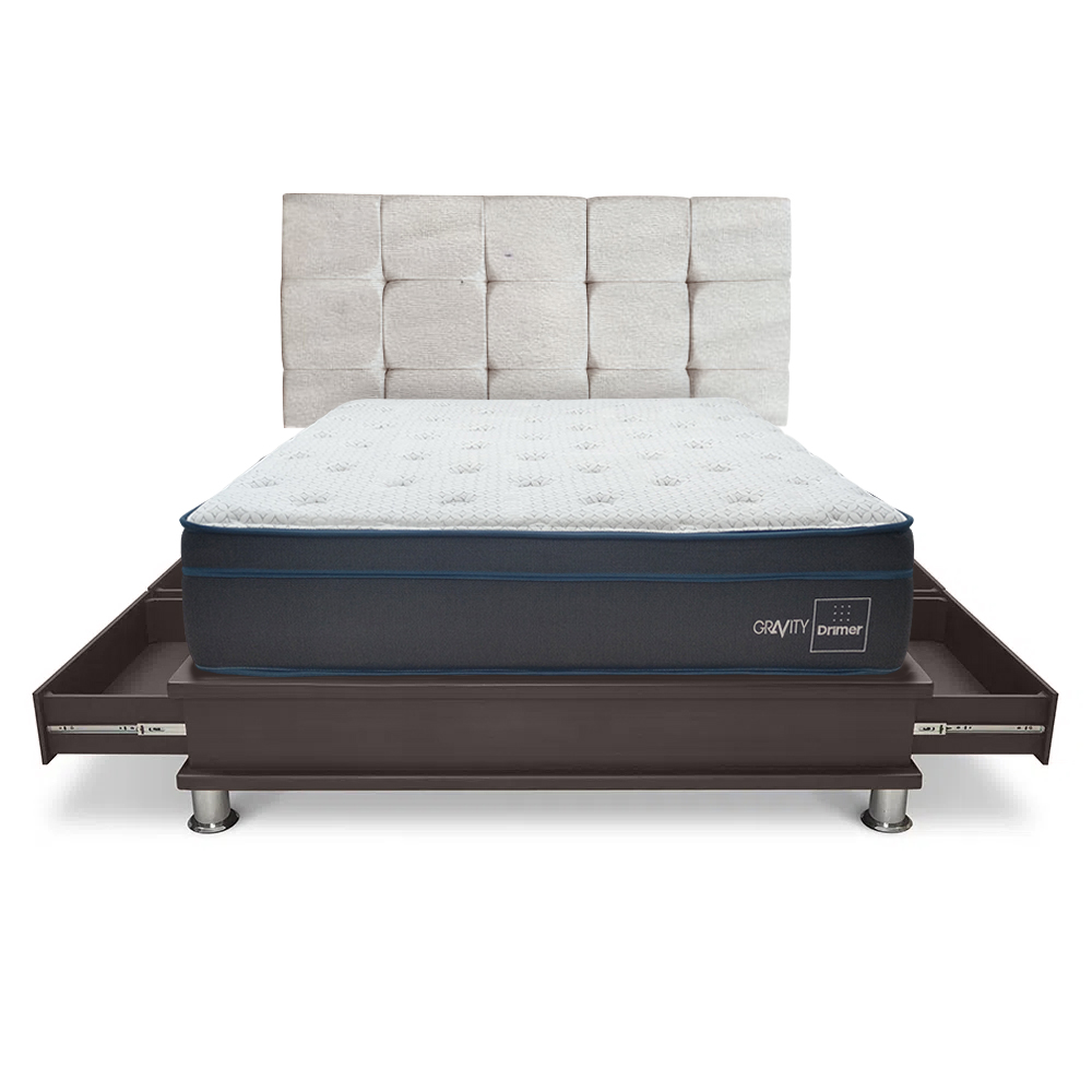 DORMITORIO DRIMER CUADROS GRAVITY 2 PLAZAS CON CAJONES - 2