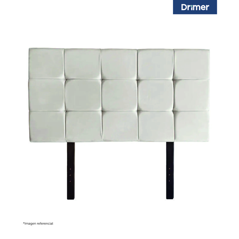 CABECERA DRIMER CUADROS 2 PLAZAS BEIGE - 1