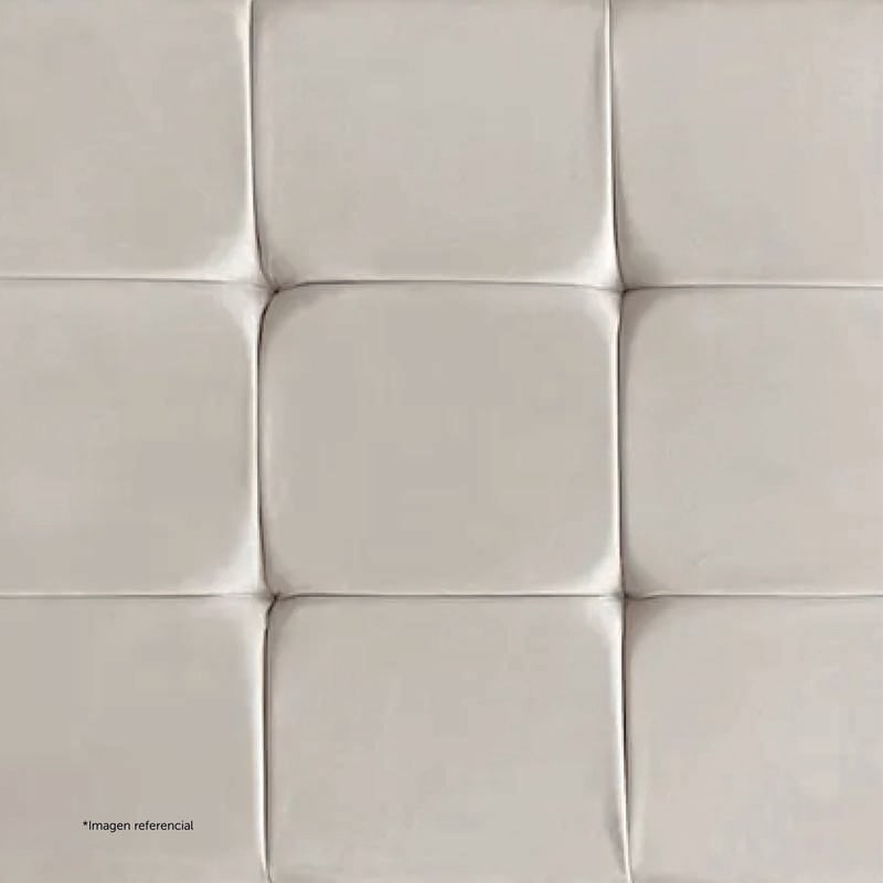 CABECERA DRIMER CUADROS QUEEN BEIGE - 3