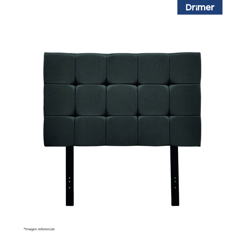 CABECERA DRIMER CUADROS KING GRIS - 1