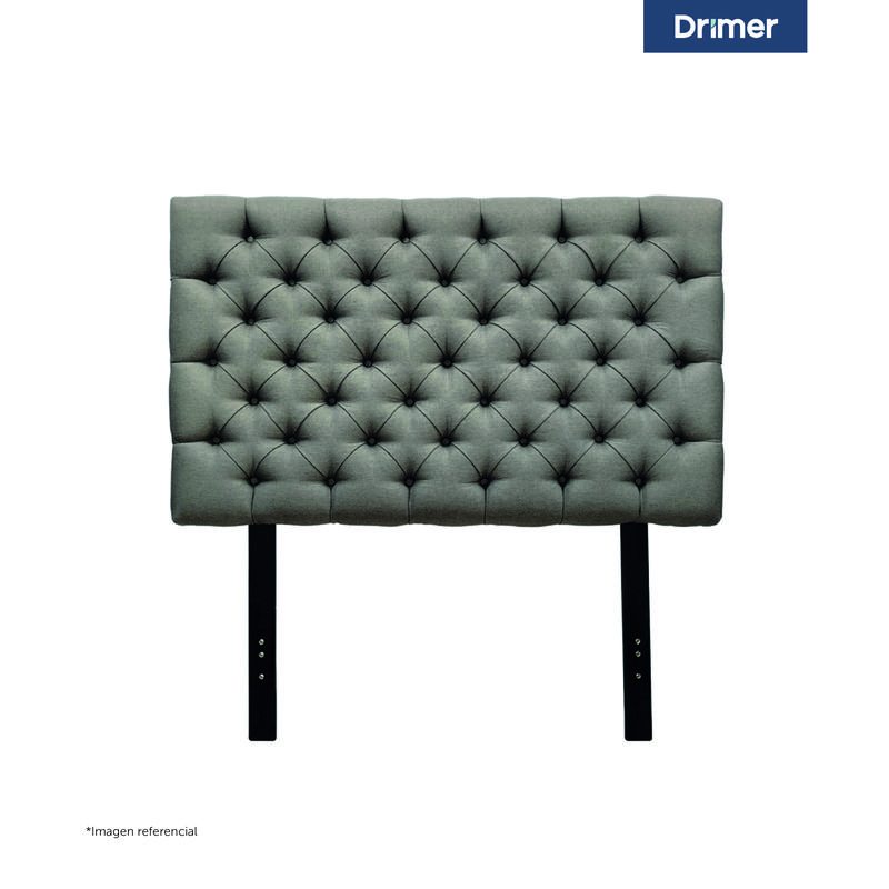 CABECERA DRIMER CAPITONE KING GRIS - 1